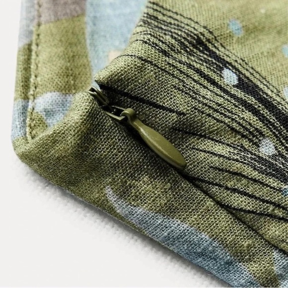 Zara Limited Edition Linen ZW Collection printed asymmetric dress - Picture 13 of 14